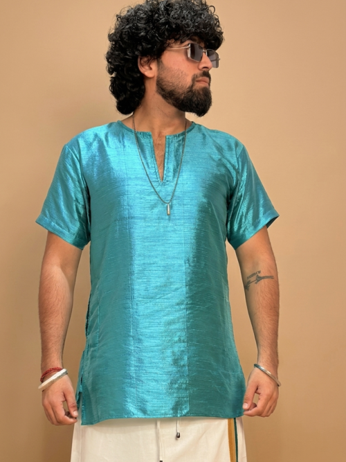 Men Ramagreen  Colour Mulberry Kurta.