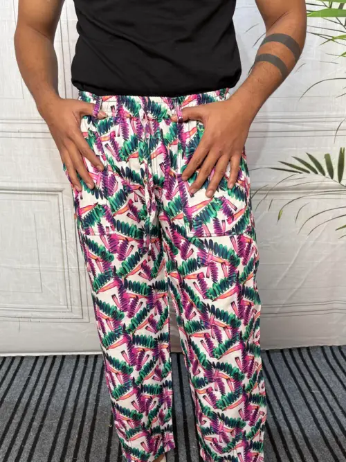 Men Tropical Leaf All Over Print