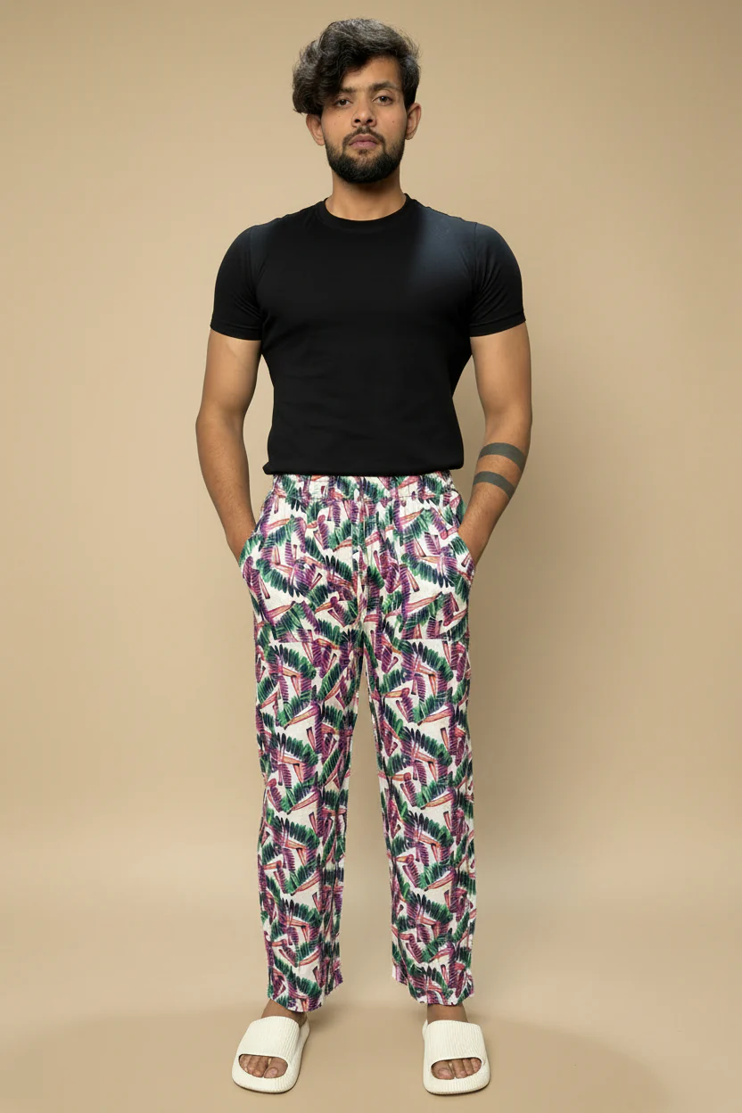 Men Tropical Leaf All Over Print - Image 2