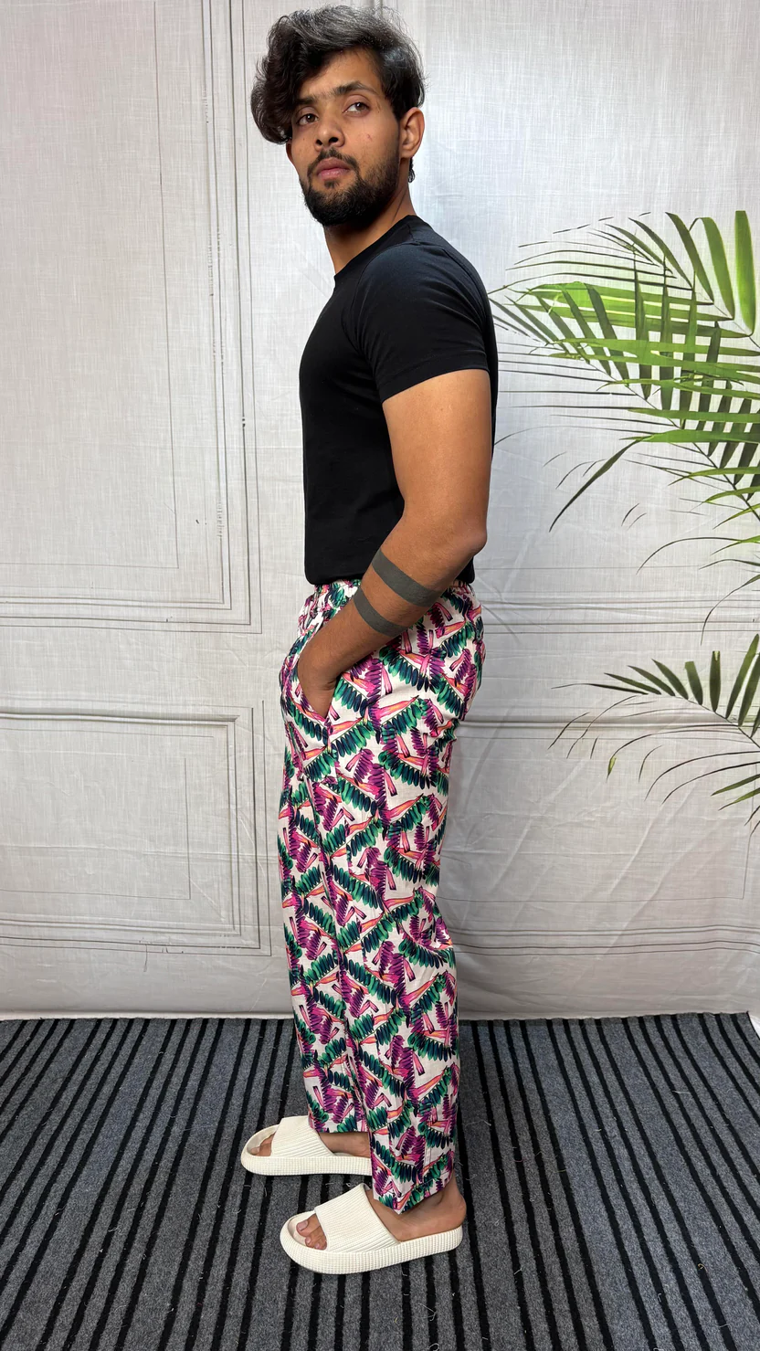 Men Tropical Leaf All Over Print - Image 4