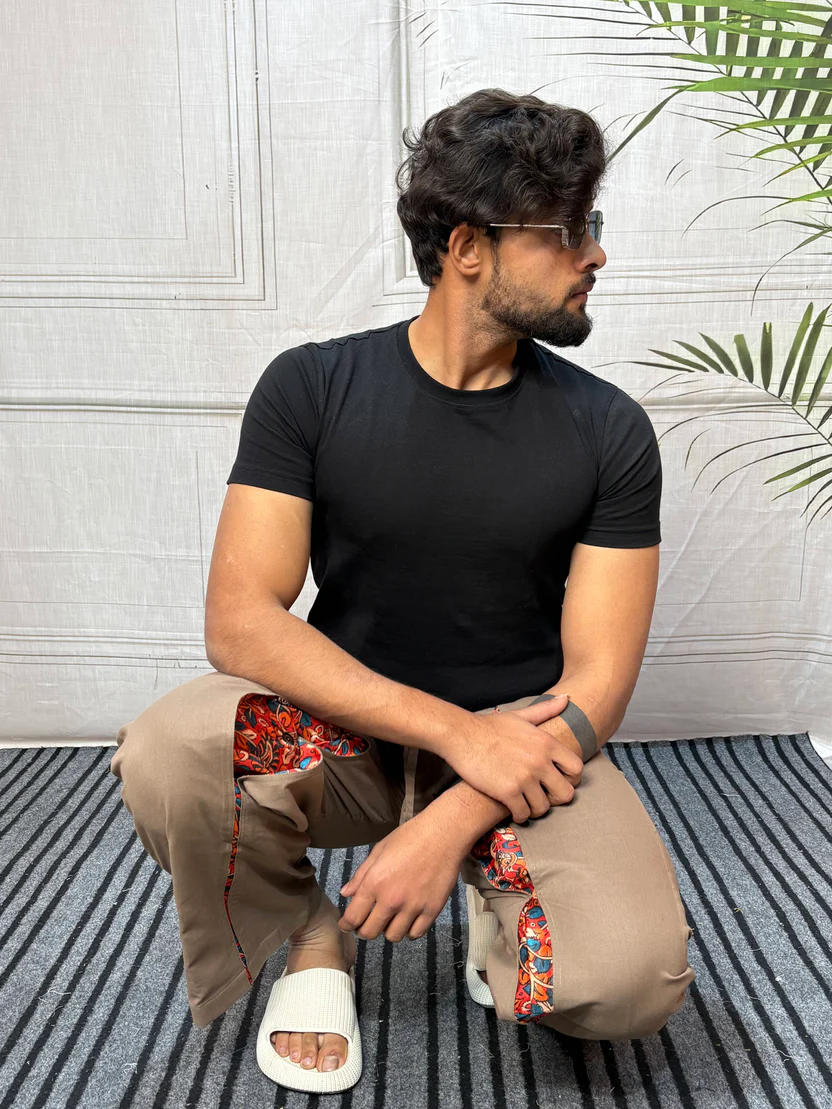Men Classic Brown Designer Pajama - Image 3
