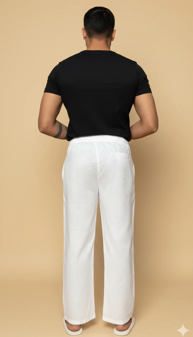 Men White Expression Face Print Pajama - Image 4