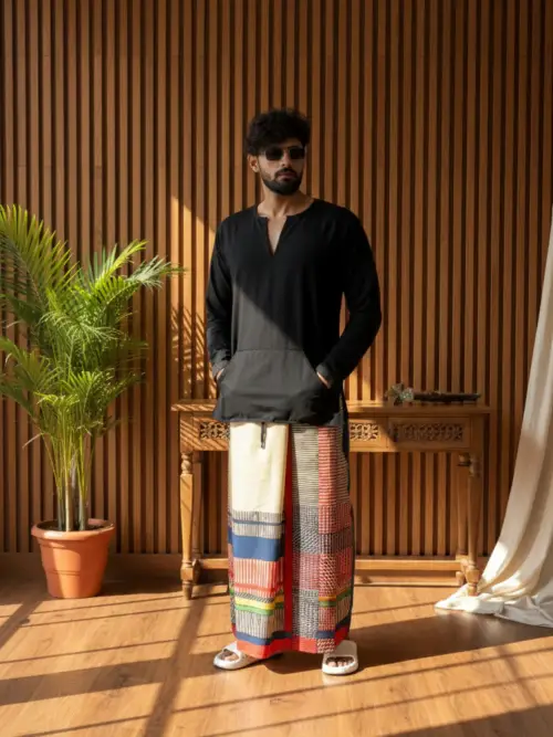 Men's Multicolor Geometric Print Pajamalungi