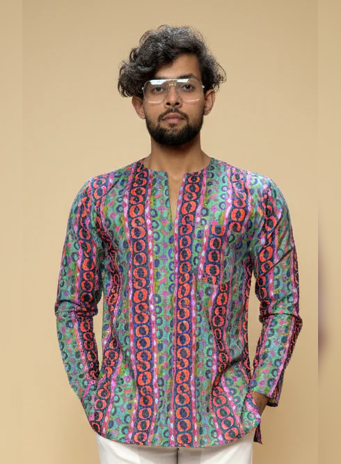 Men Vertical Multicolor Pattern – Full Sleeve