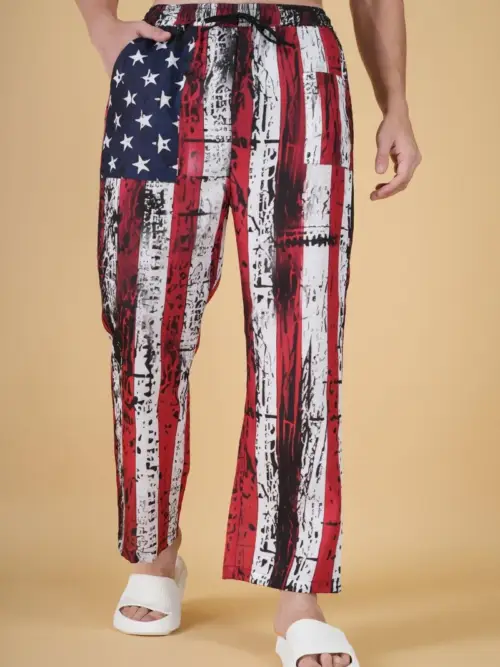 Star And Stripe Printe Pajama