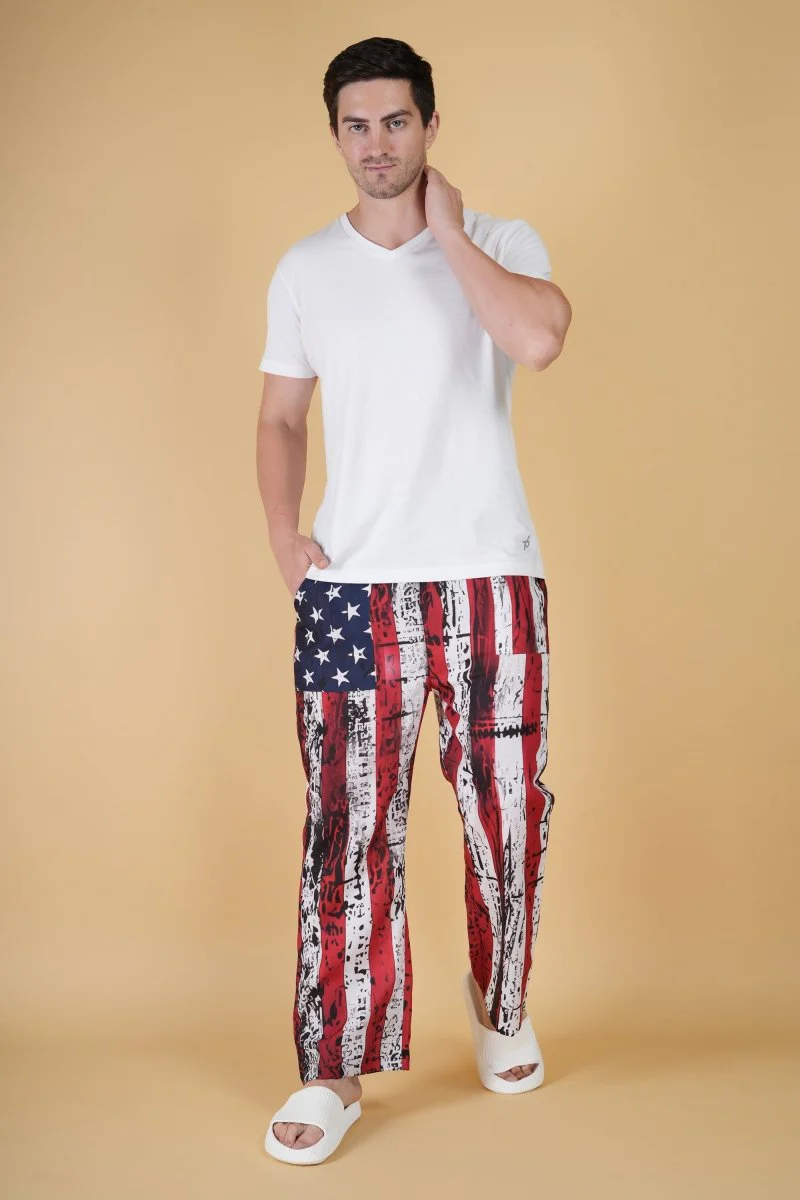 Star And Stripe Printe Pajama - Image 6