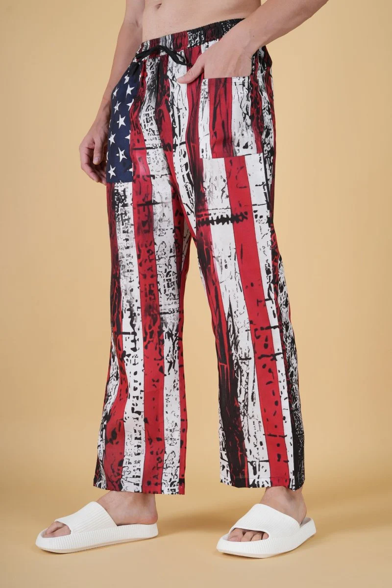Star And Stripe Printe Pajama - Image 5