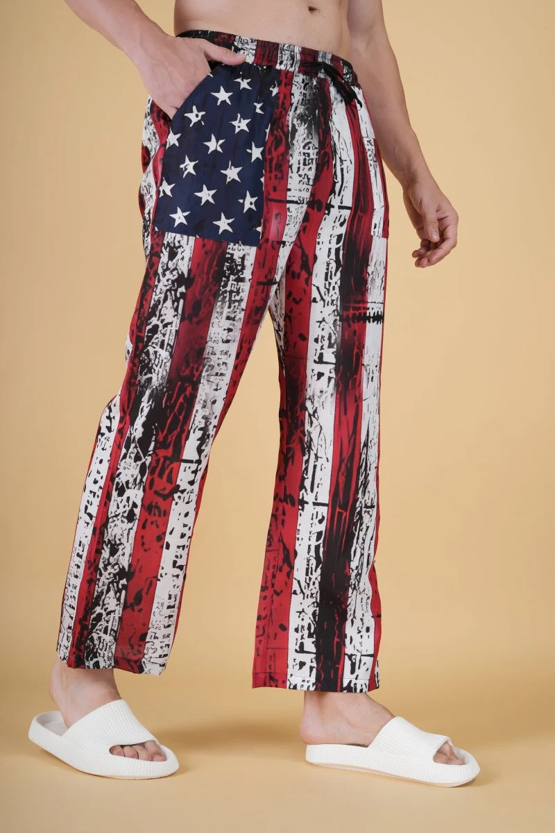 Star And Stripe Printe Pajama - Image 4