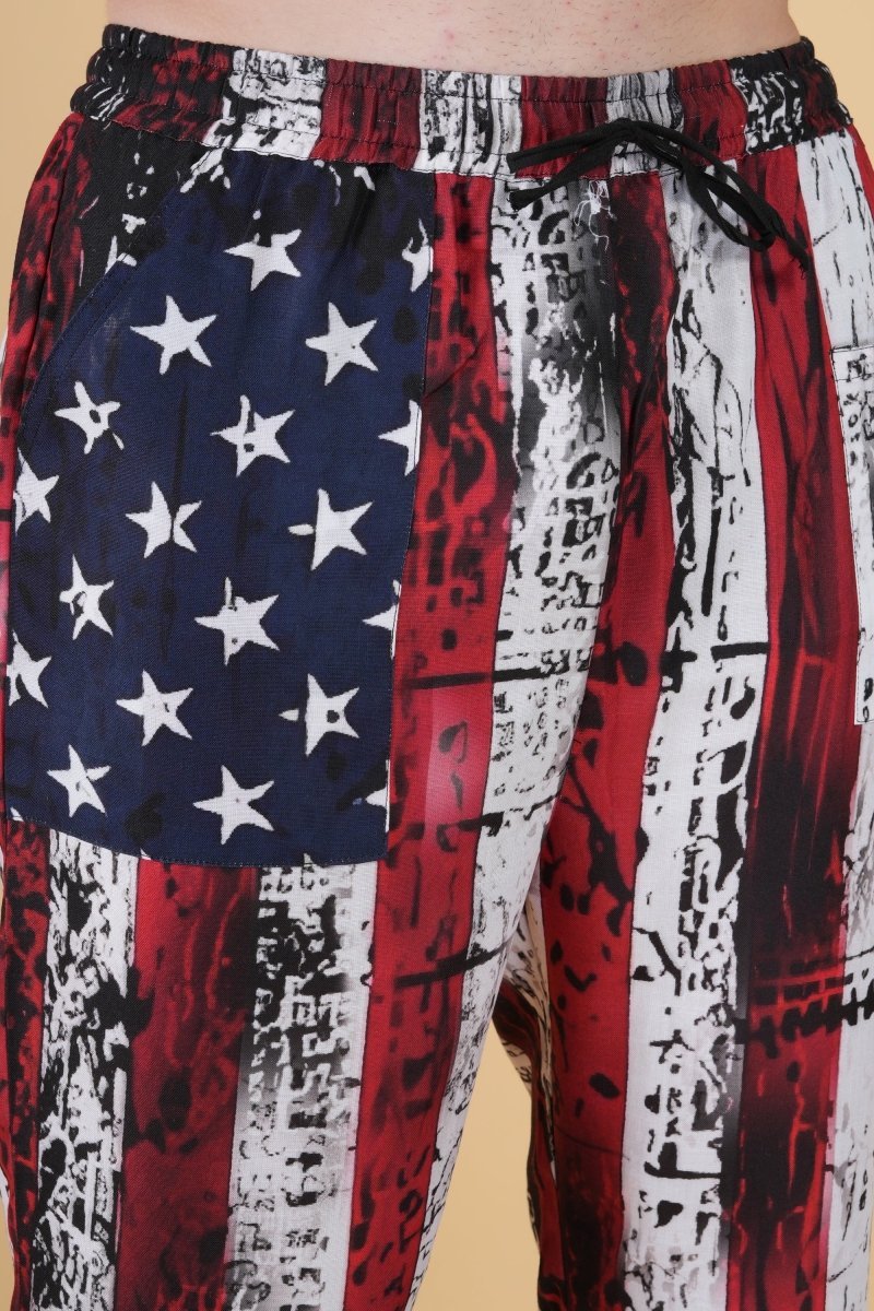 Star And Stripe Printe Pajama - Image 2
