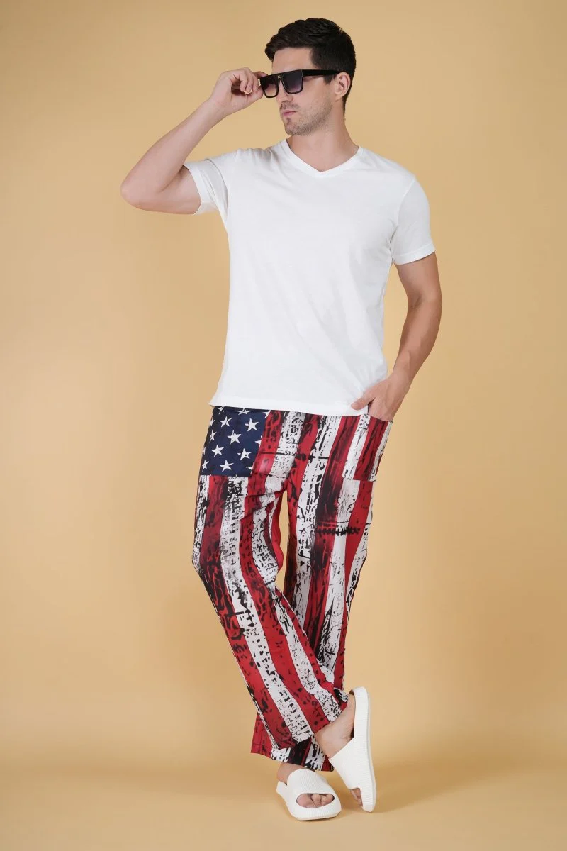 Star And Stripe Printe Pajama - Image 7