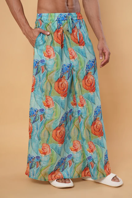 Men Tortoise Print Pajamalungi - Image 4