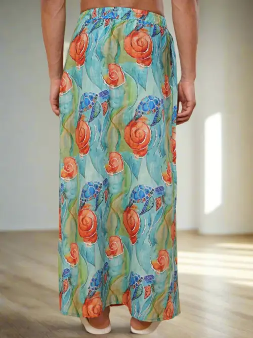 Men Tortoise Print Pajamalungi