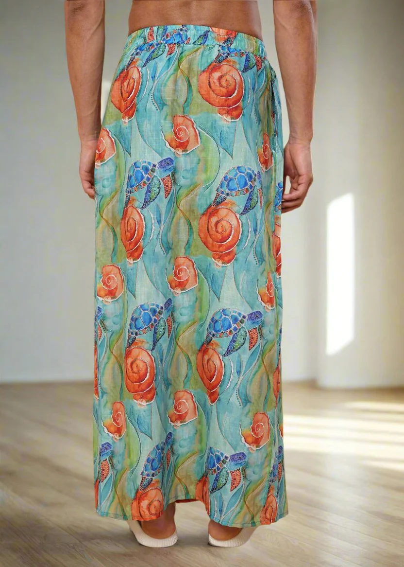 Men Tortoise Print Pajamalungi