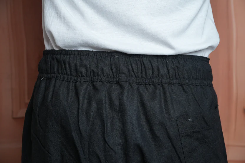 Men Mid Rise Black Colour Cotton Lounge Pajama Pant - Image 11