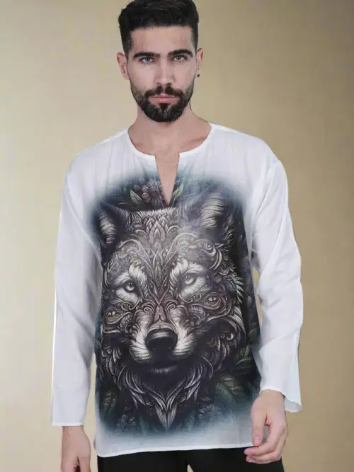 Wolf Harmony Kurta