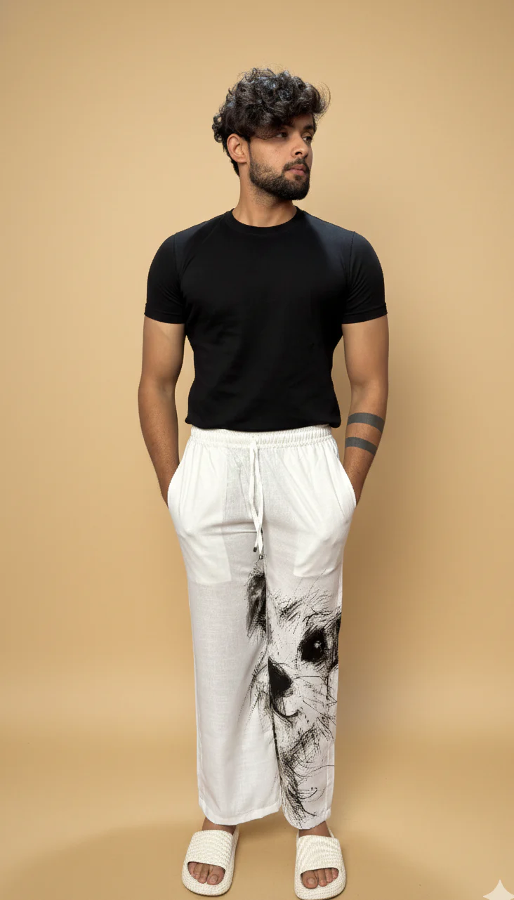 White Doggo Dodle Pajama For Men - Image 2