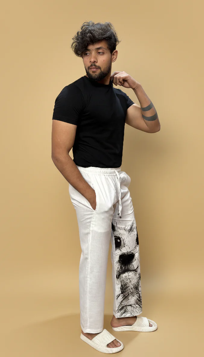 White Doggo Dodle Pajama For Men - Image 3
