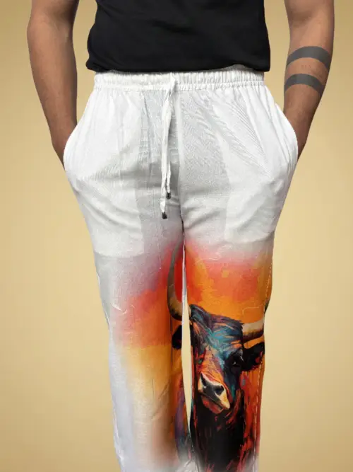 Men Bull Art Pajama