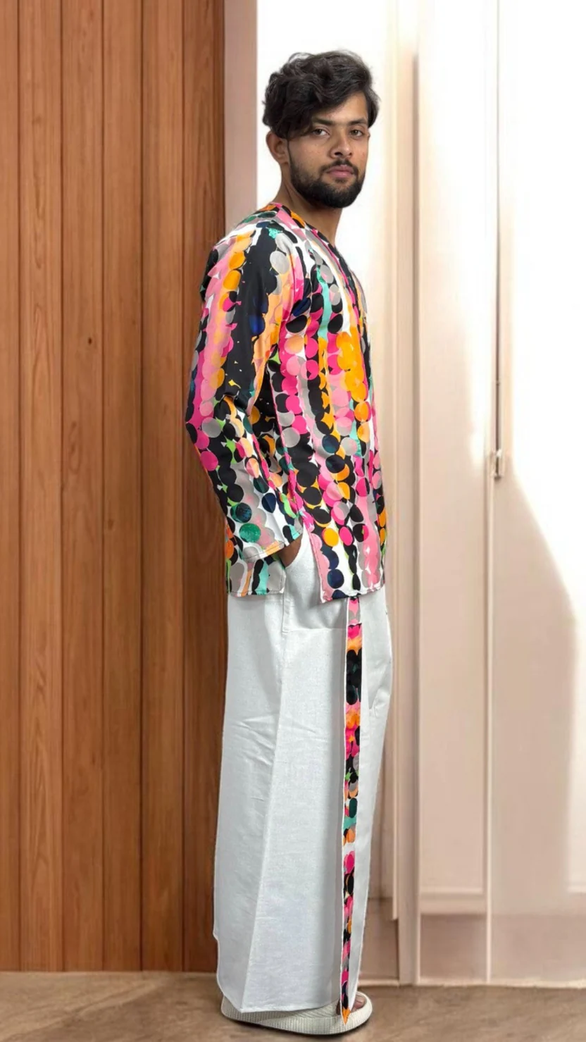 Men’s Abstract Design Casual Pajamalungi - Image 7
