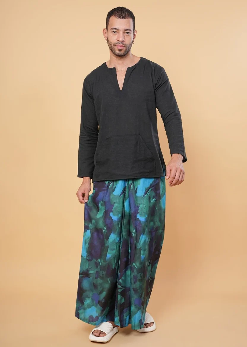 Abstract Aqua Pajamalungi - Image 4