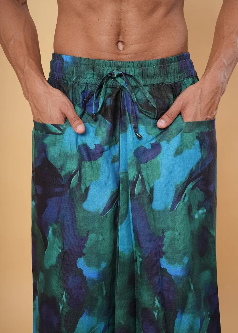 Abstract Aqua Pajamalungi - Image 2
