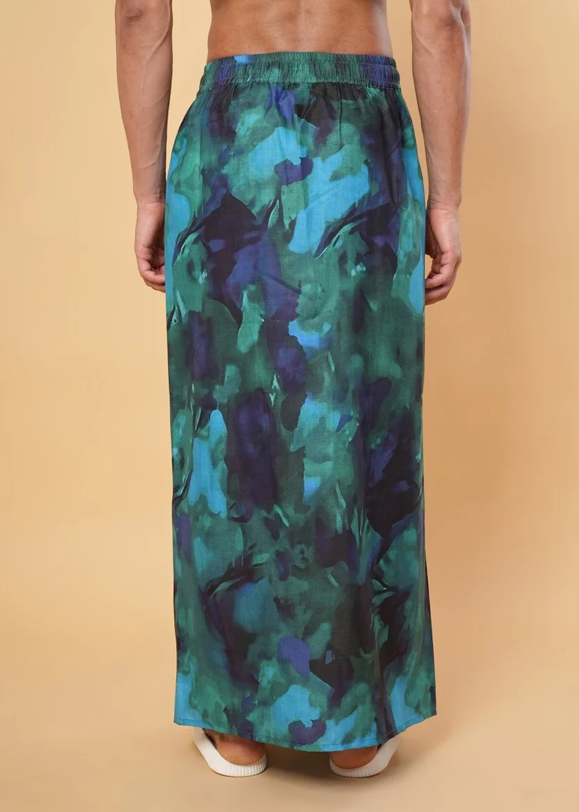 Abstract Aqua Pajamalungi - Image 3