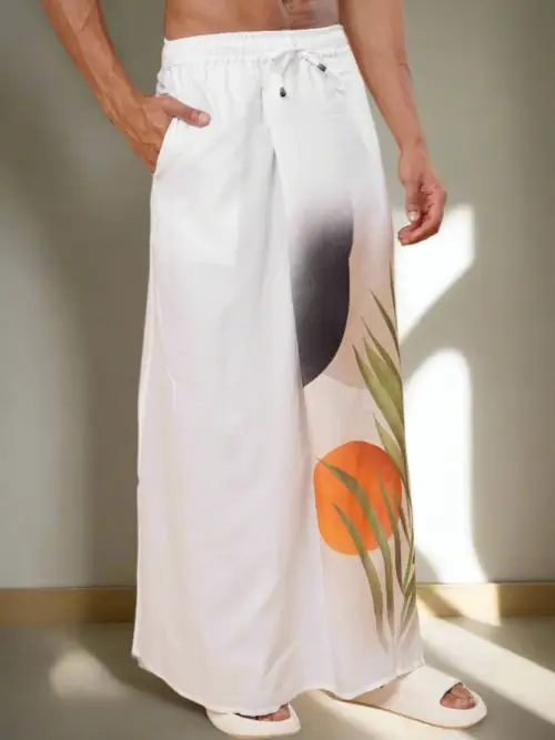 Men Sun & Leaf Wrap Pajamalungi