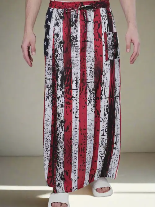 Stars & Stripes Printed Pajamalungi