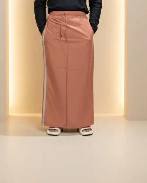 Men's Peach/Tan Color With Grey Stripe Pajamalungi