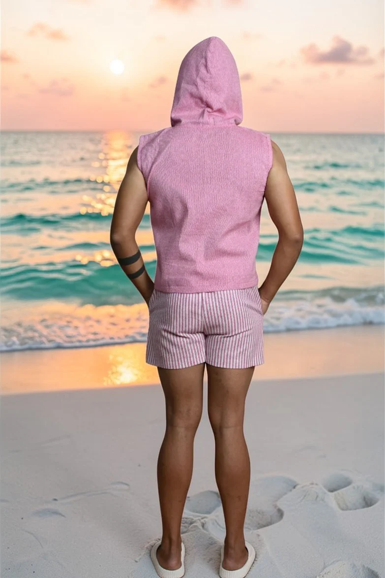 Pink Pop Sleeveless Hoodie - Image 5